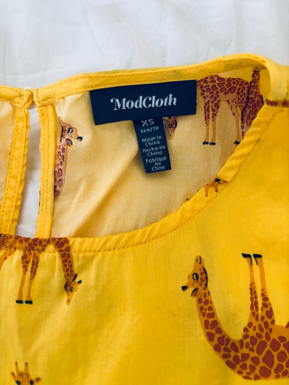 ModCloth, Yellow Giraffe Dress! 🦒 - Picture 5 of 6